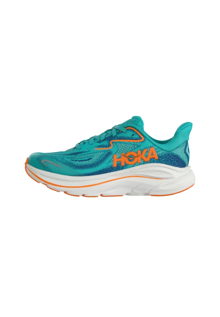 Спортивные кроссовки HOKA 'CLIFTON 10' в темно-синем и бирюзовом цветах
