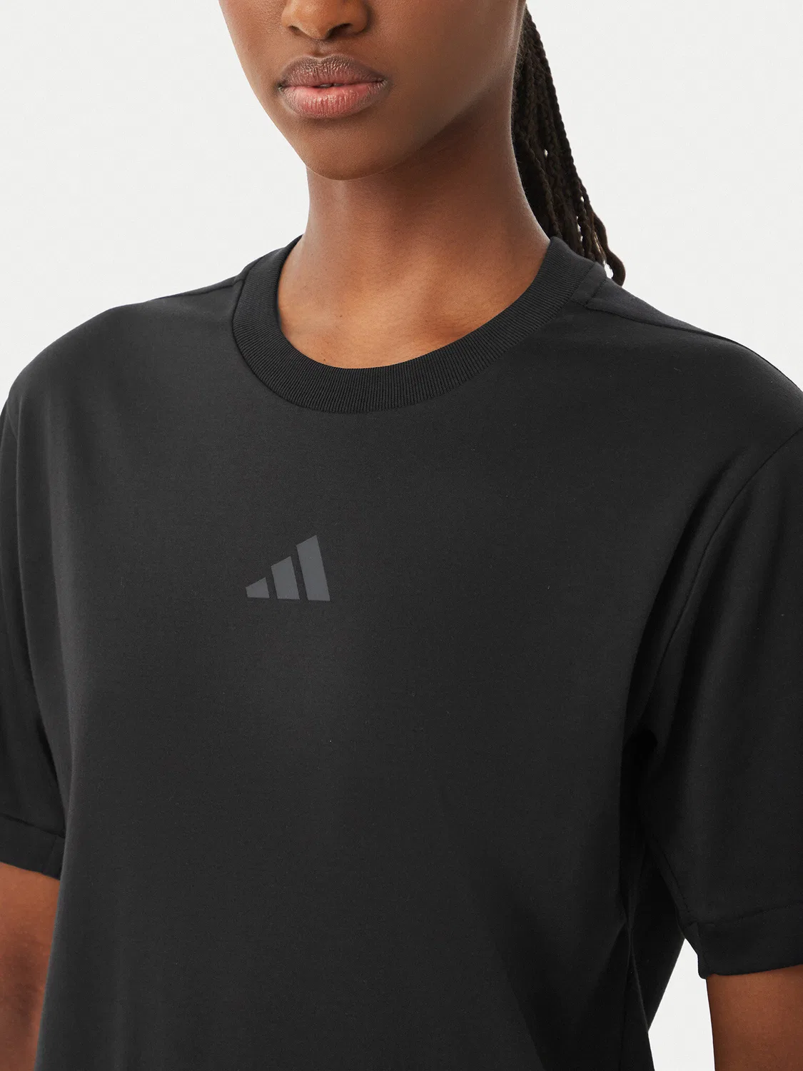 Женская футболка стандартного кроя Z.N.E Adidas, черный — фото 4