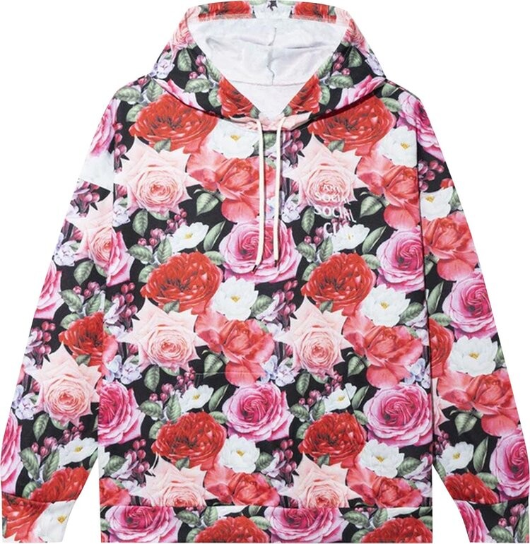 

Худи Anti Social Social Club Guard Down Hoodie 'Flower', розовый