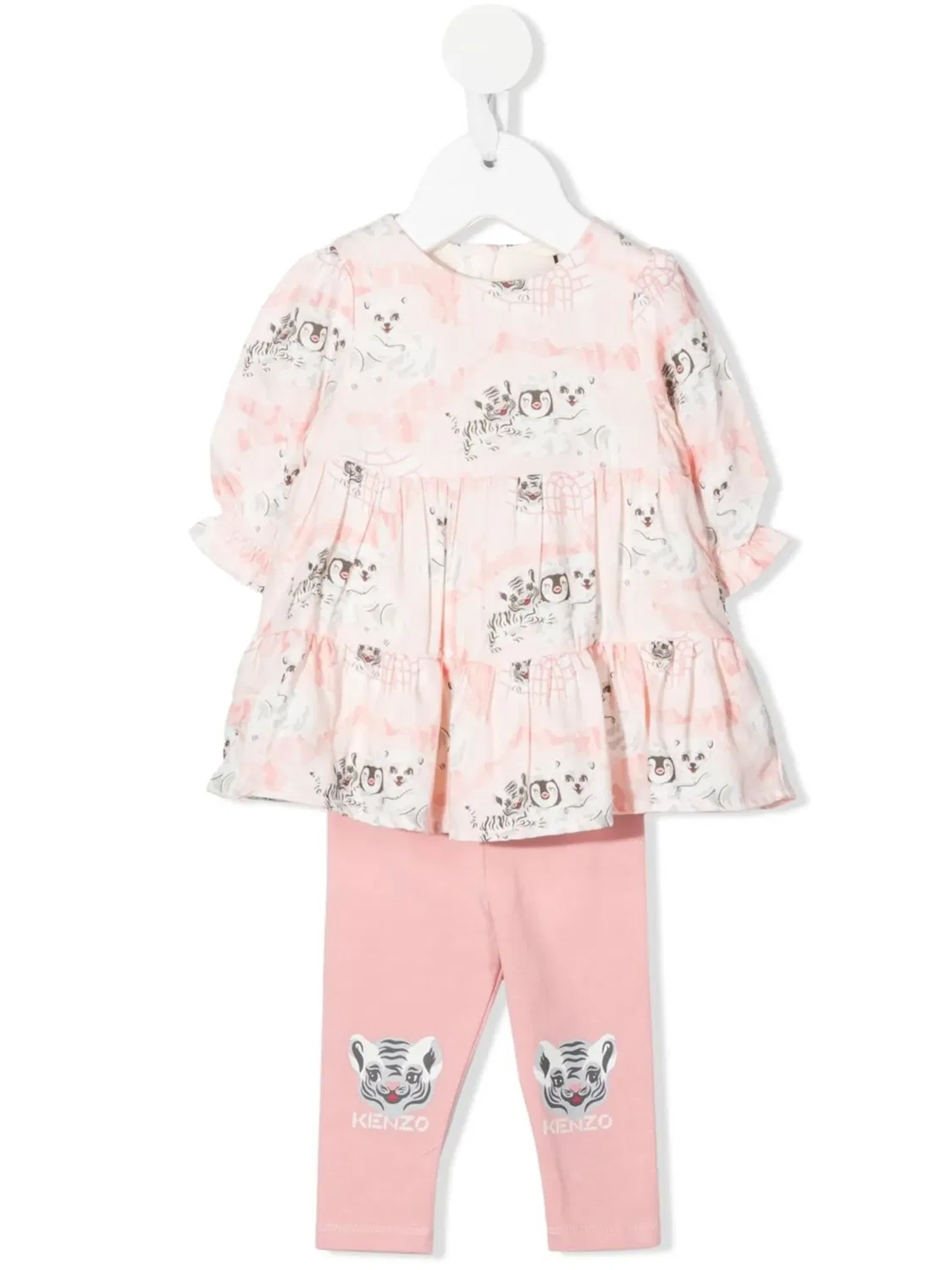 Спортивный костюм Cubs с принтом Kenzo Kids, розовый