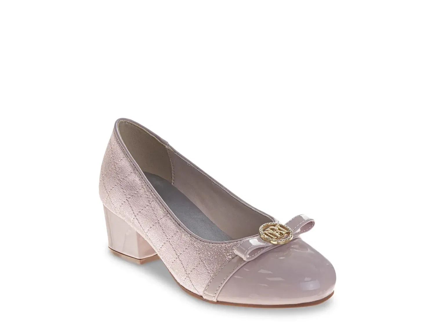 Туфли Quilted Pump, детские, Badgley Mischka, розовый