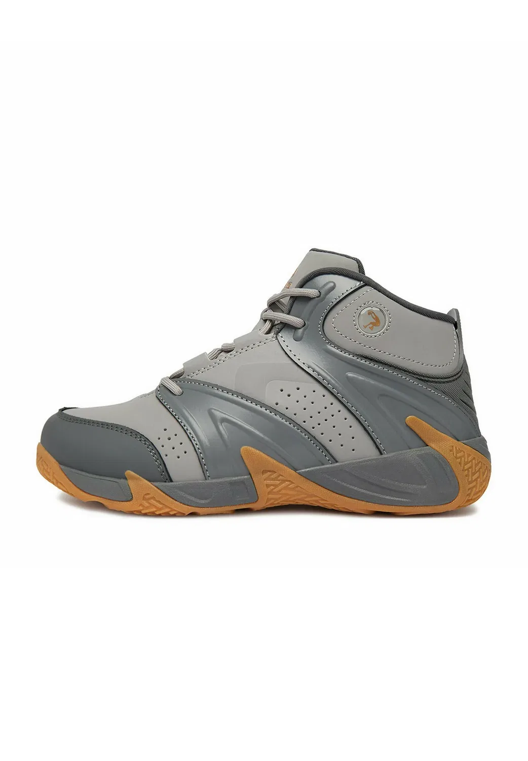 Детские баскетбольные кроссовки 5907964135197 - высокие кроссовки Shaq, Gray