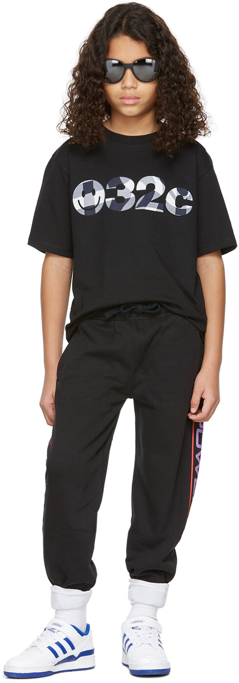 

SSENSE Exclusive Kids Черная футболка со смайликом и логотипом 032c, Черный, SSENSE Exclusive Kids Черная футболка со смайликом и логотипом 032c