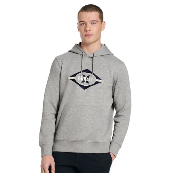 

Мужская толстовка с капюшоном и графическим принтом Hurley, цвет dark heather grey