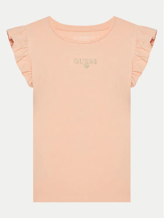 Футболка regular fit Guess, коралловый