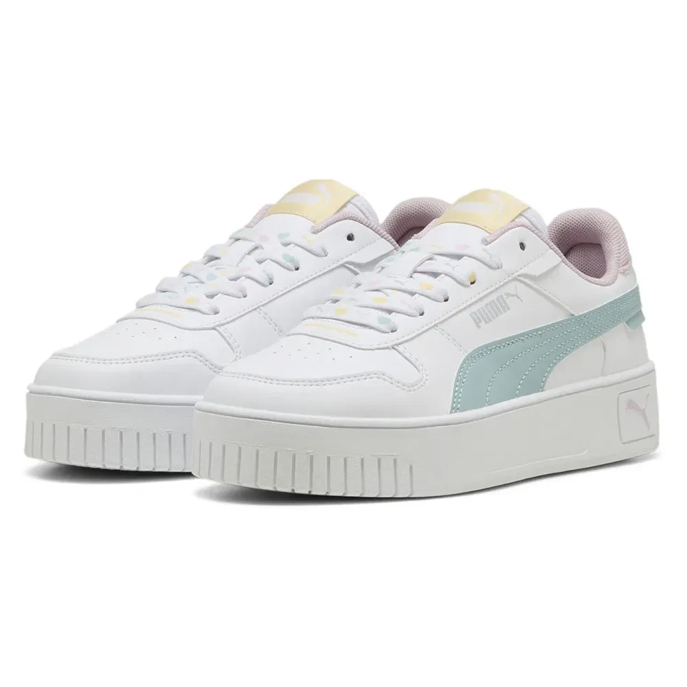 Детские кроссовки для девочек с платформой Carina Street Lacey Puma, White