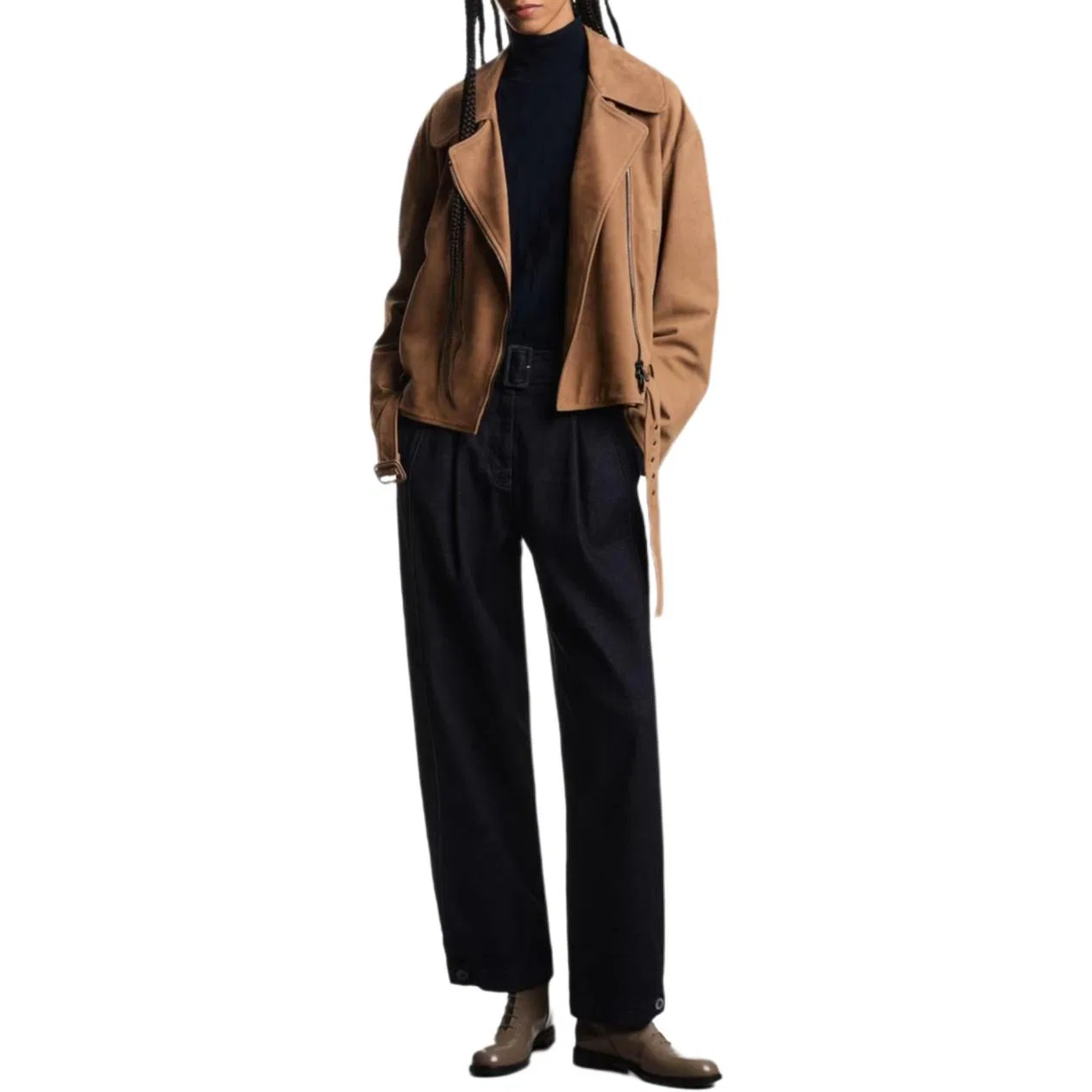 Женский свитер с косами Emporio Armani, Marine Blue — фото 4