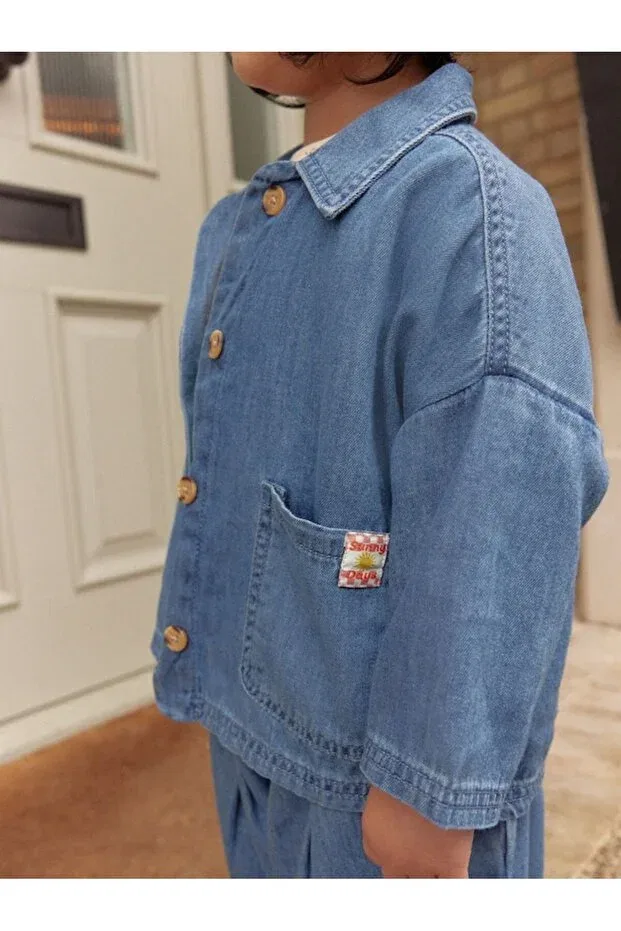 Детский комплект из джинсовой куртки и брюк Next Baby, Multicolor — фото 3