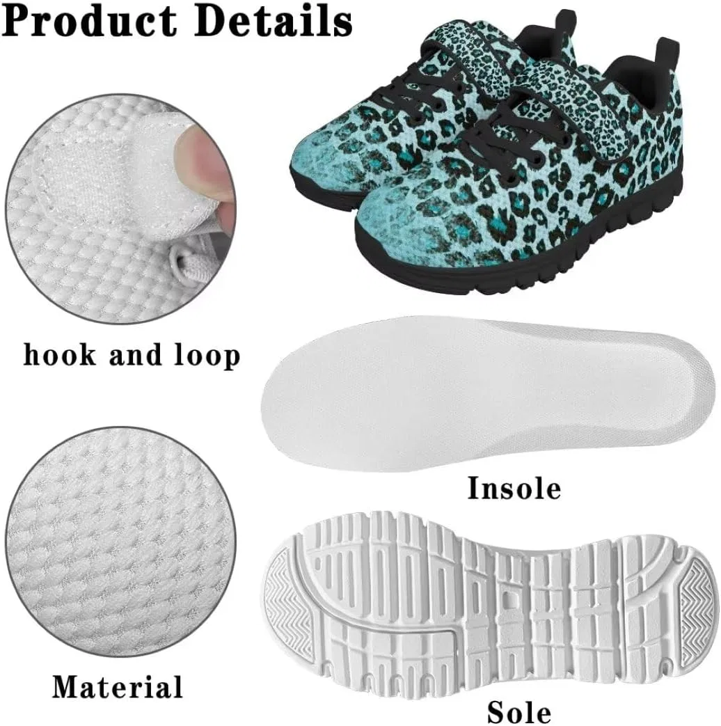 Детские кроссовки с липучкой и одним ремешком GETELINSENG, Blue Leopard — фото 4
