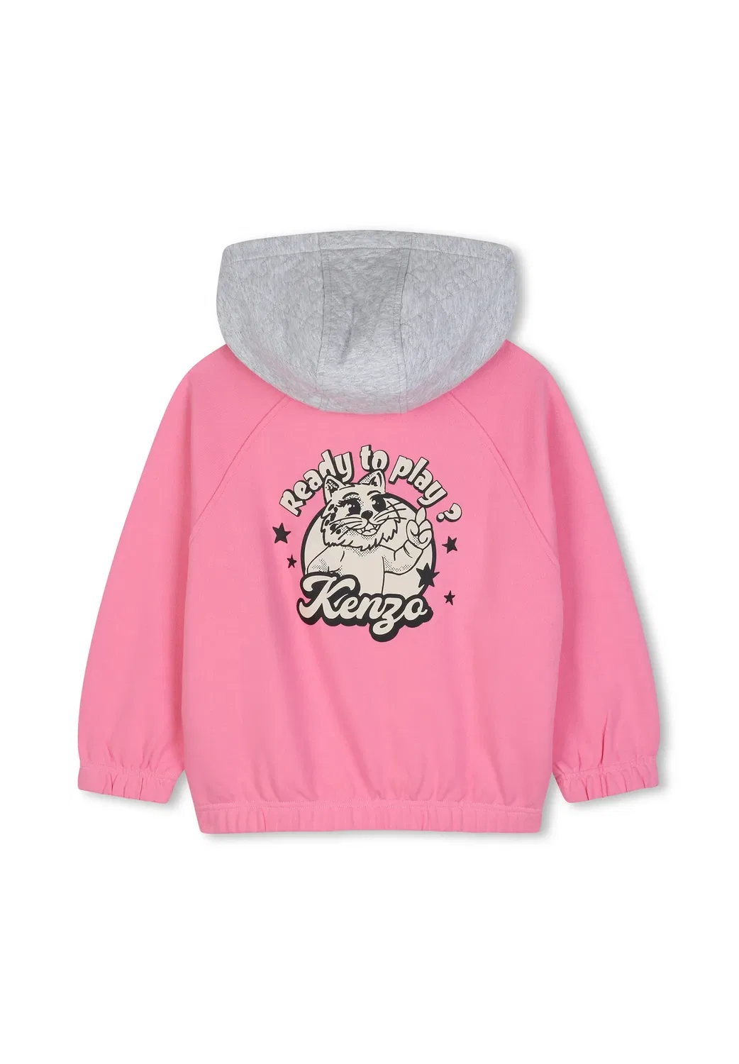 Толстовка с капюшоном Kenzo Kids, Rose Tendre — фото 2
