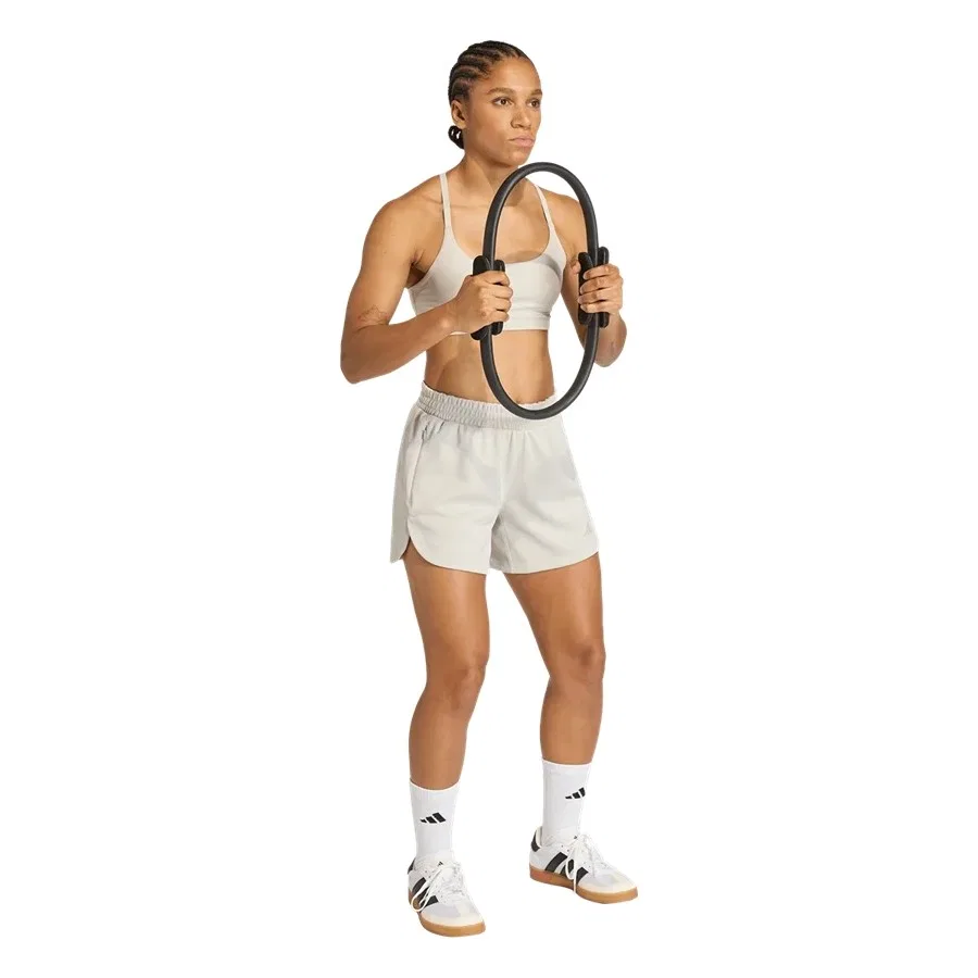 Женские спортивные шорты Waffle Pacer, adidas, Бежевый — фото 4