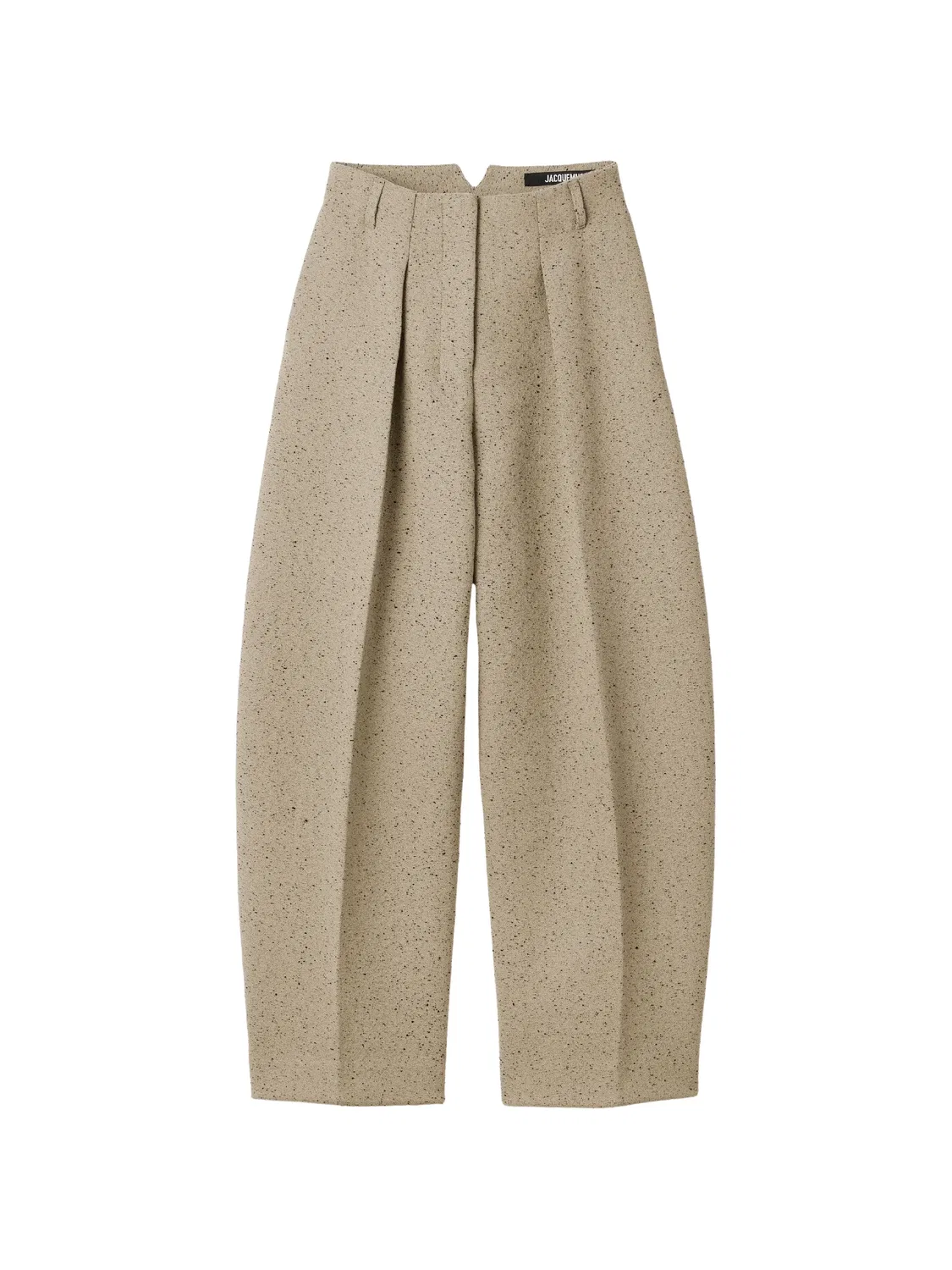 Брюки The Ovalo из хлопка и шерсти Jacquemus, нейтральные
