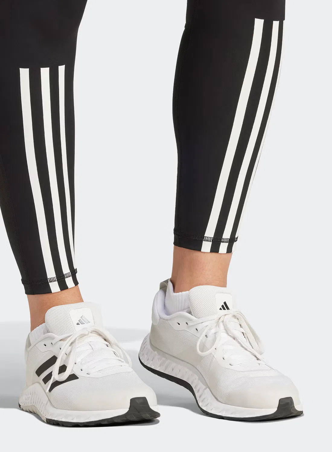 Леггинсы компрессионные 7/8 Tf 3s Adidas, черный — фото 3