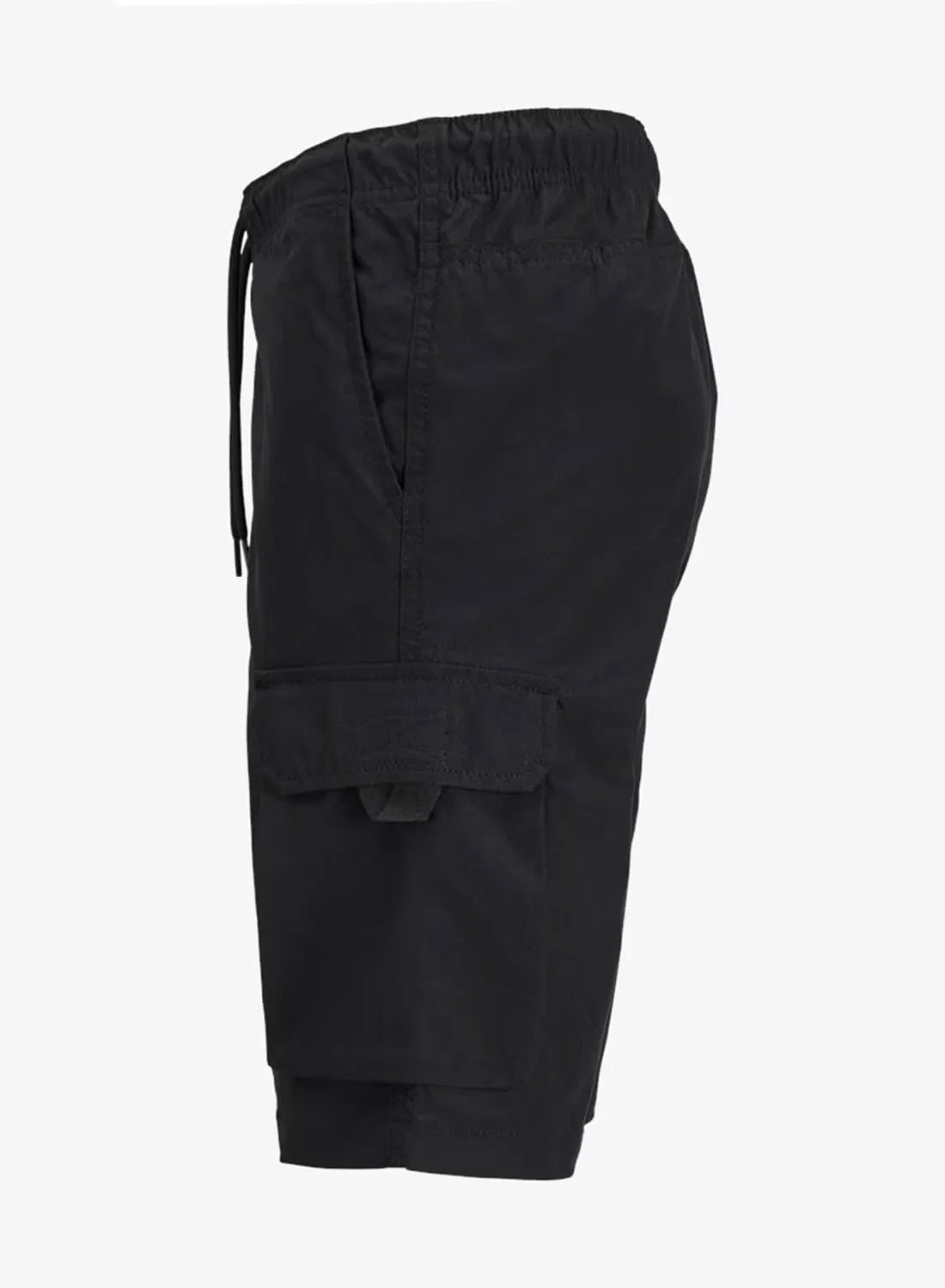 Шорты карго с карманами JPSTCOLE IVAN Tech Cargo Jogger Jack & Jones Junior, черный — фото 3