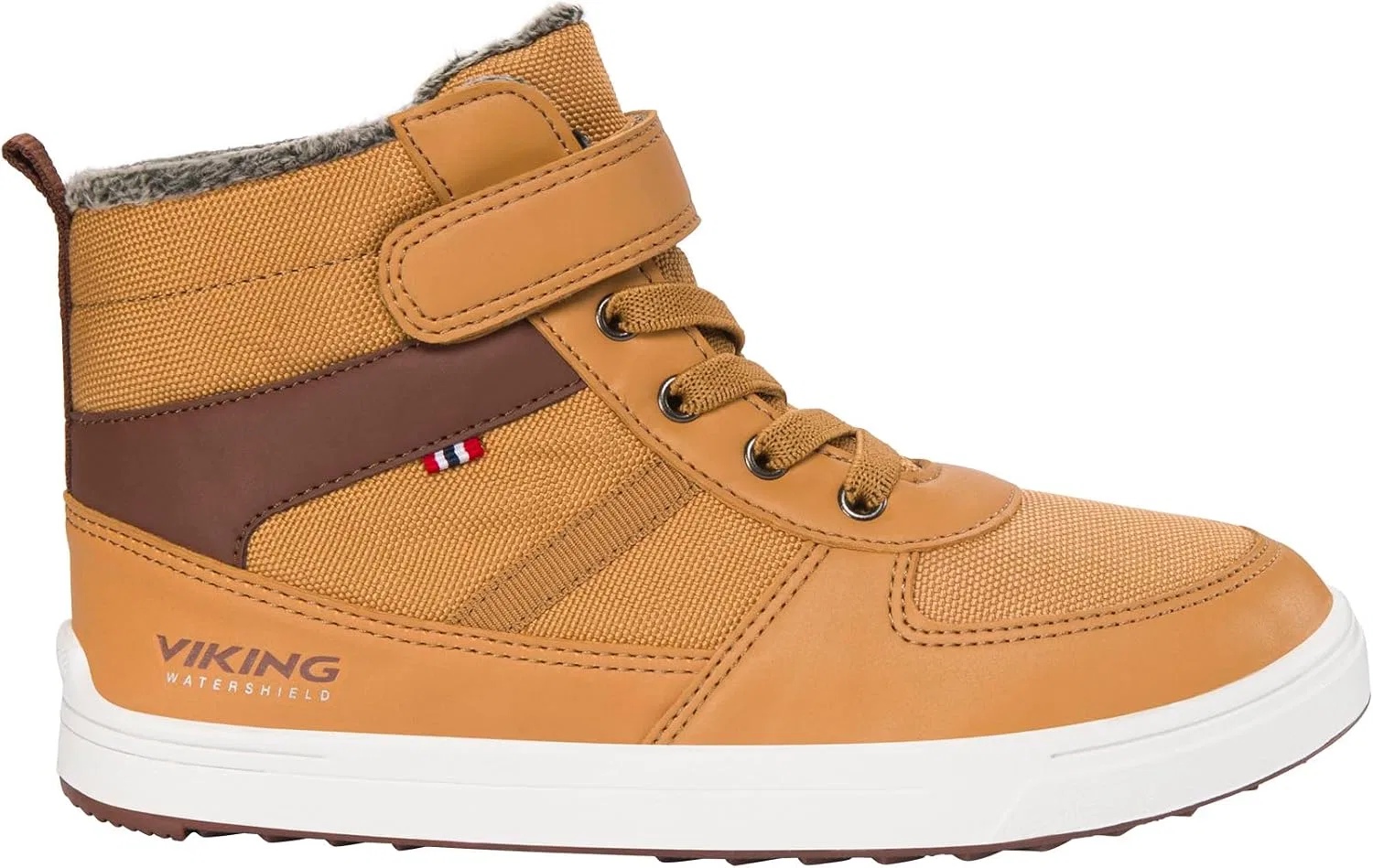 Детские ботинки утепленные водонепроницаемые Lucas Mid Warm Wp VIKING, Light Brown