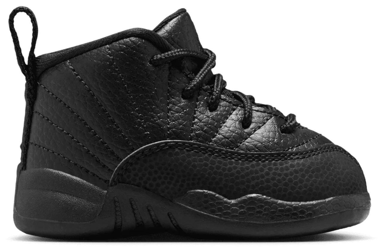 Детские кроссовки для мальчиков Retro 12 Jordan, черный/красный