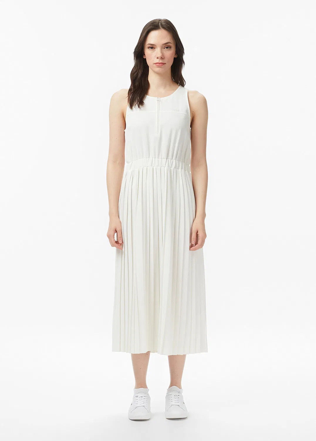 Платье Lacoste Flare Fit, кремовый