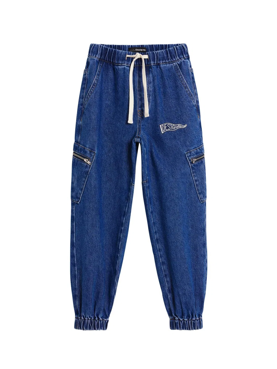 Зауженные джинсы Desigual синего цвета