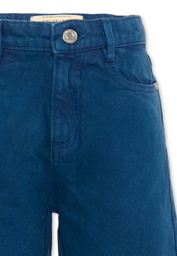 Шорты джинсовые Denim shorts Tru Trussardi Junior, синий — фото 3