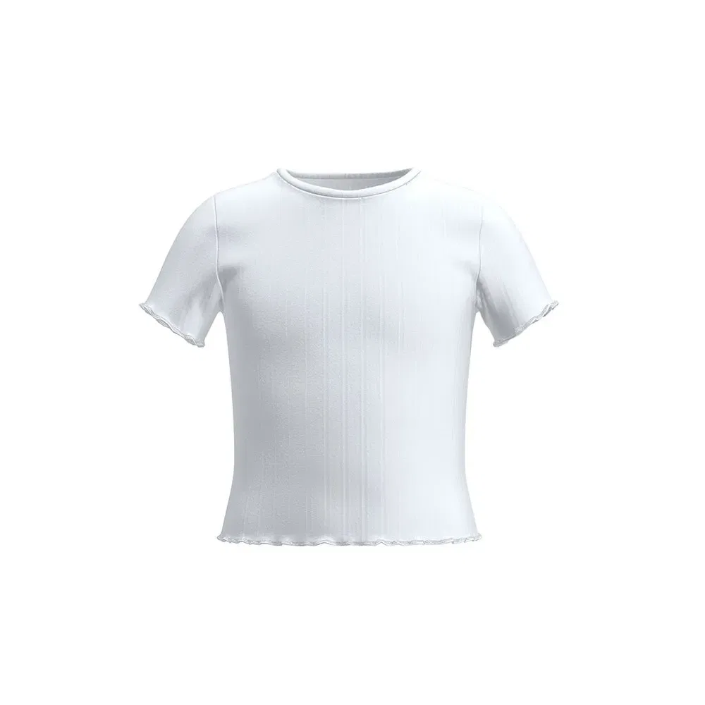 Футболка с коротким рукавом Noralina Crop Name It, белый
