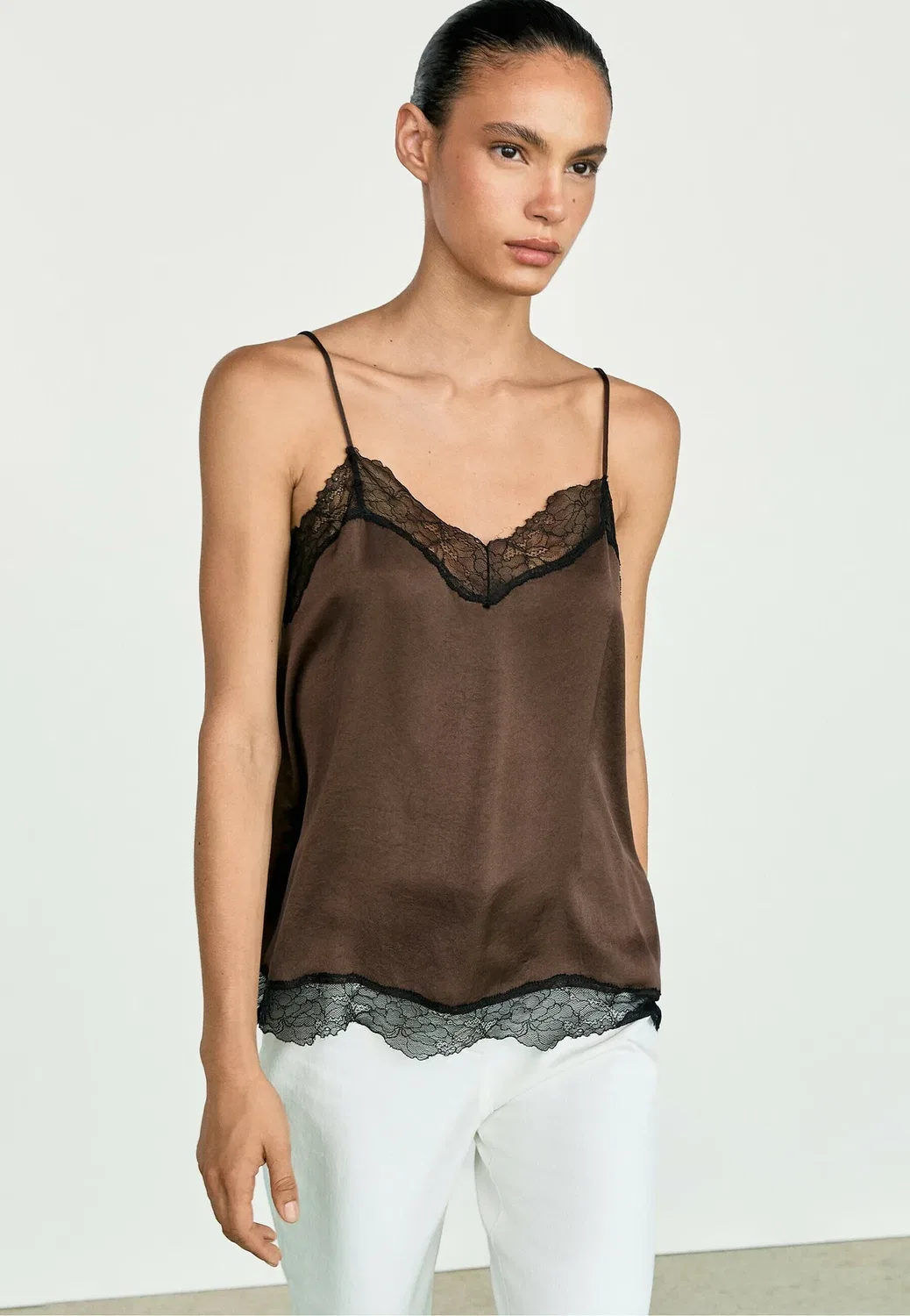 Топ Massimo Dutti, Dark Brown