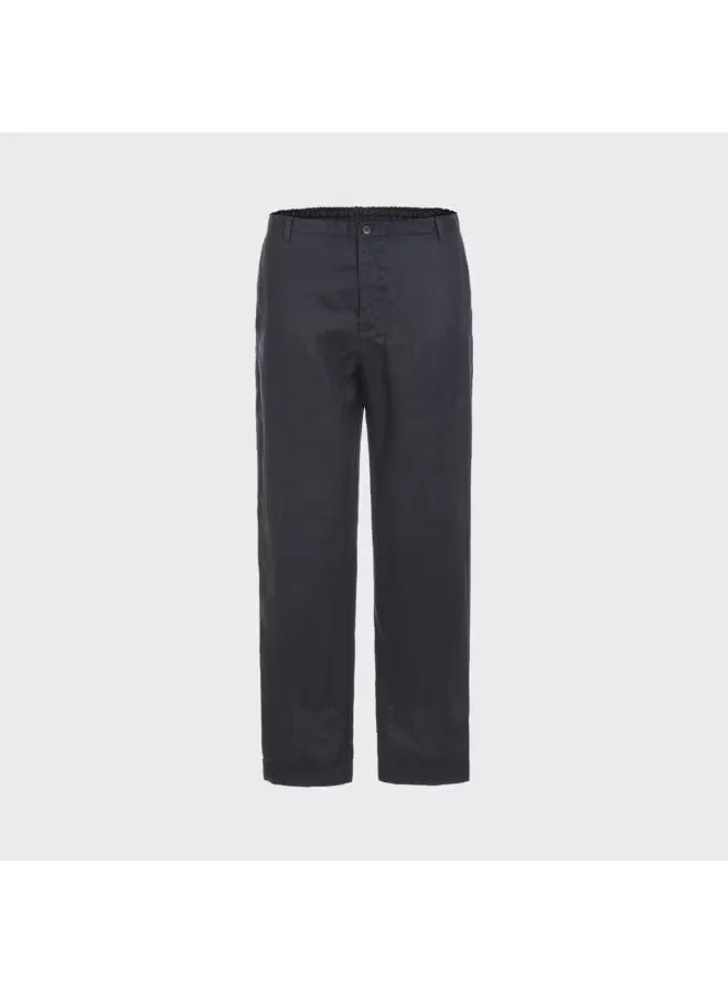 Брюки минималистичные однотонные Zara, темно-синий — фото 2