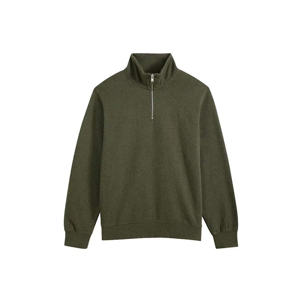 Мужской свитшот с четверть-застежкой Original Levi's, Green — фото 3