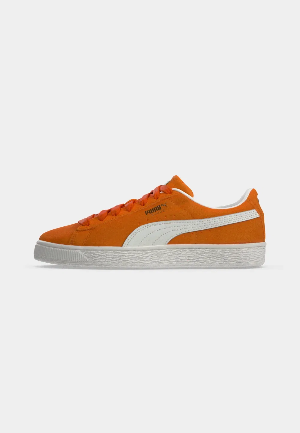 Классические замшевые кроссовки для младших школьников Puma, Cayenne Pepper/Puma White — фото 2