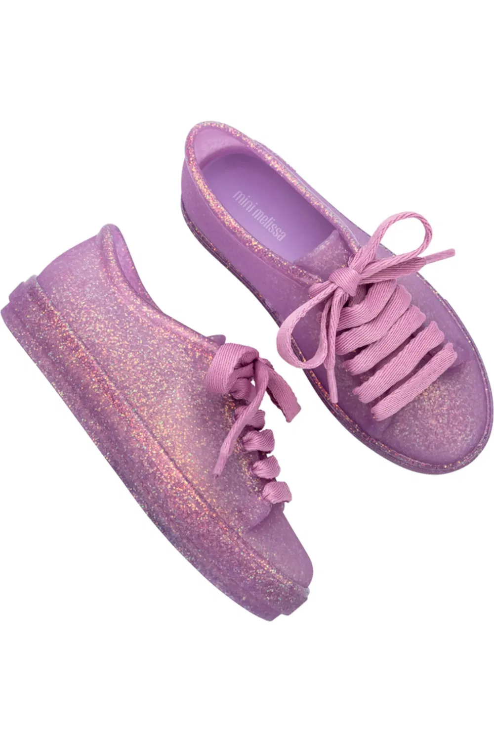 Кроссовки детские блестящие ароматизированные Hip Mini Melissa, Glitter Lilac — фото 3