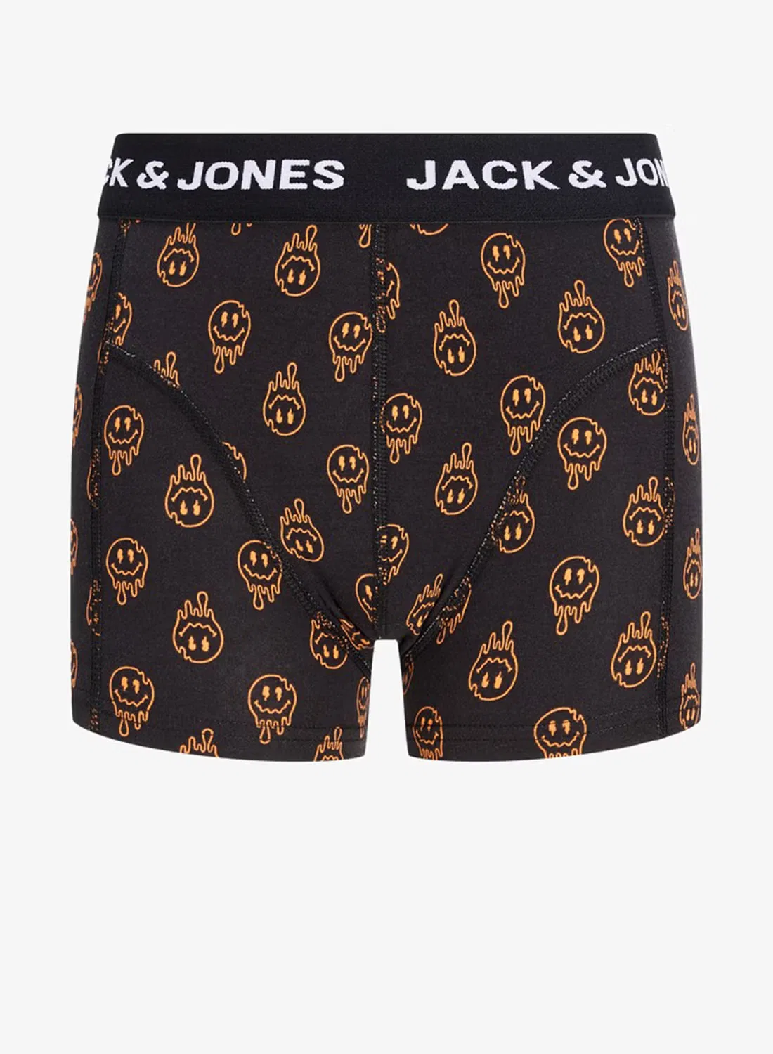 Трусы-боксеры с улыбкой, комплект из 3 штук, Jack & Jones Junior, черный — фото 4