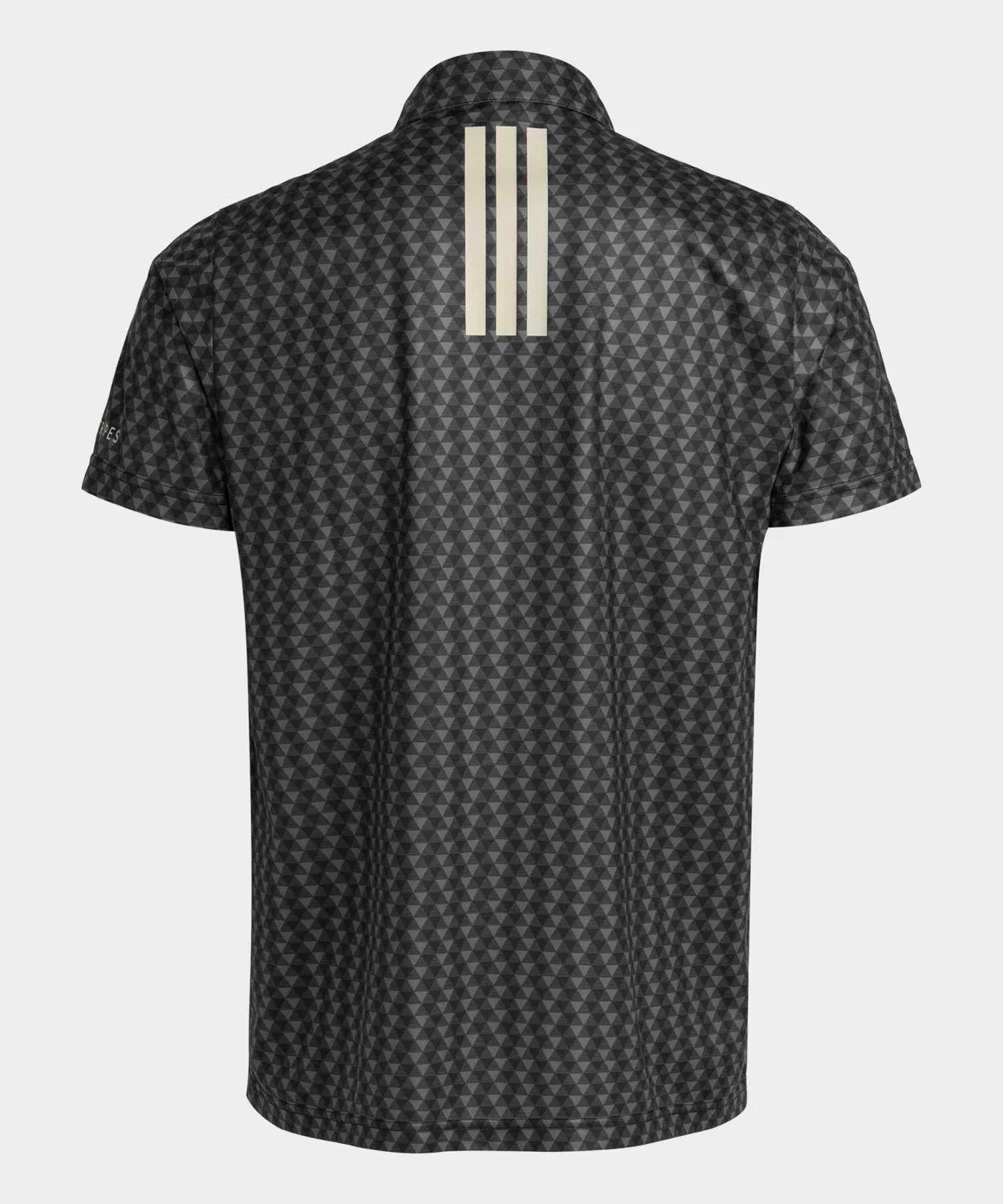 Мужская футболка-поло с геометрическим принтом, с коротким рукавом Adidas Golf, Black — фото 2