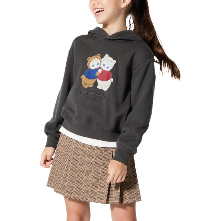 Свитшот Dark Gray для детей 3-7 лет UNIQLO, темно-серый — фото 3