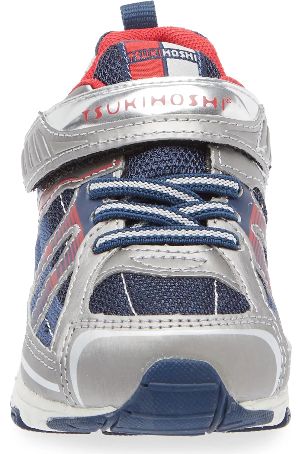 Детские кроссовки спортивные на шнуровке Storm Tsukihoshi, Steel/Cobalt — фото 4