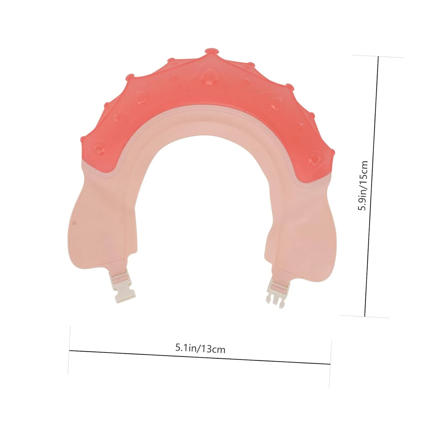 No brand Детская шапочка для душа Silicone, набор 6 шт, Watermelon red — фото 2
