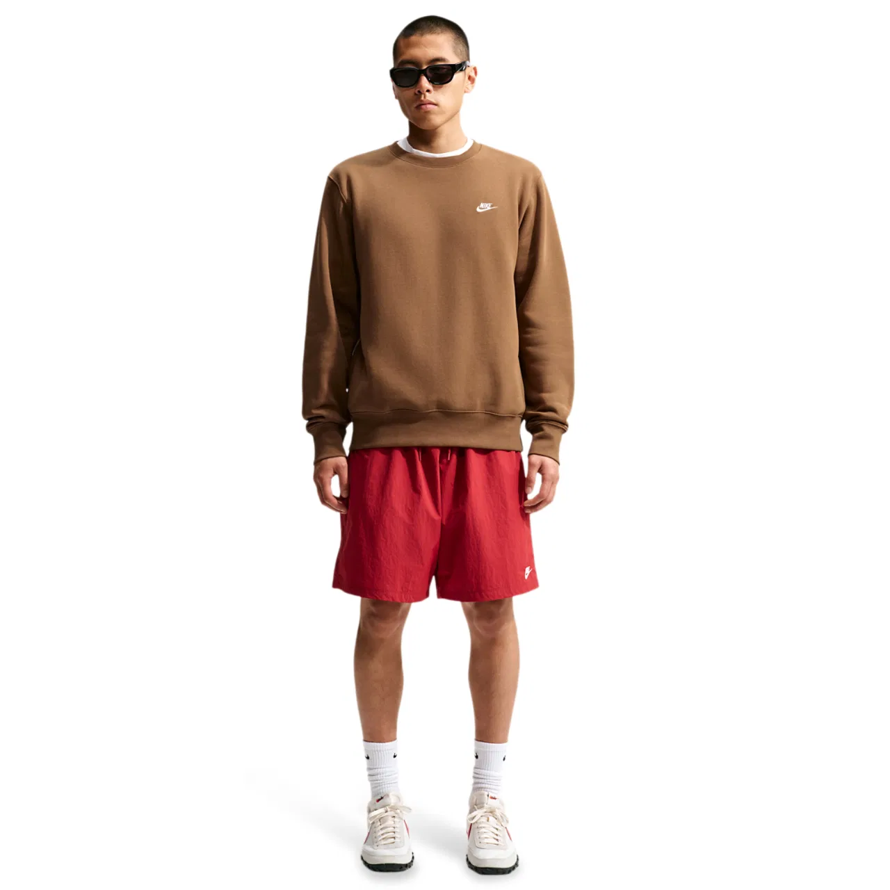 Мужская куртка из смеси хлопка и полиэстера Nike Club Crew, White/Ale Brown — фото 3