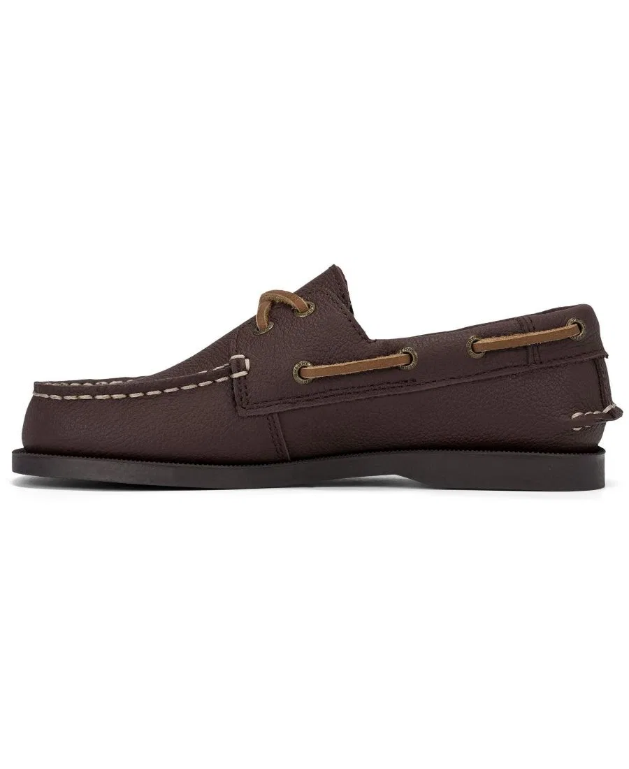 Туфли лоферы из нубука с шнуровкой, модель Authentic Original Leather Boat Shoe Sperry, Cappuccino — фото 2