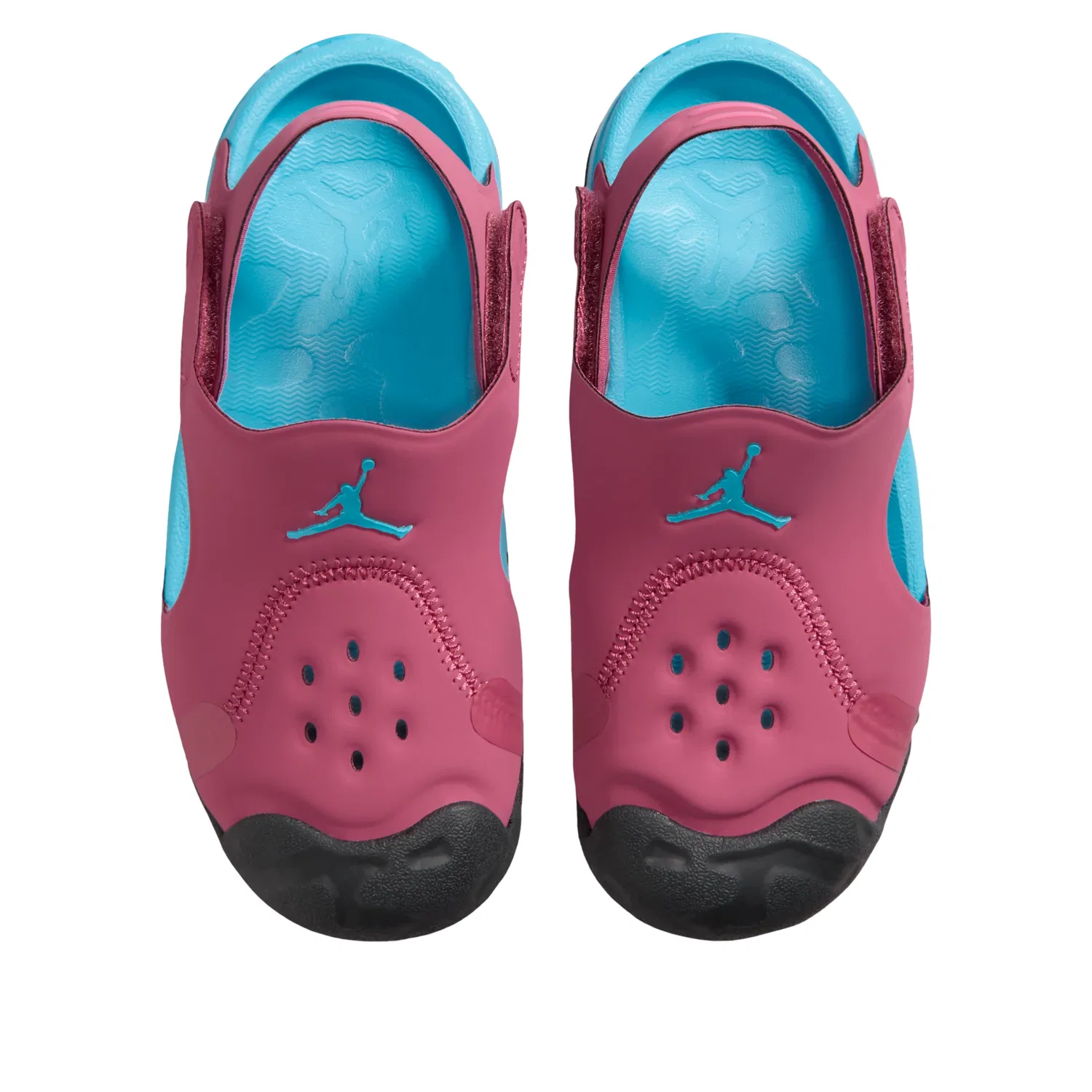 Детские сандалии с синтетическим верхом Air Jordan OTDR Sandal 'Sweet Beet Desert Pink' Jordan, Sweet Beet/Off Noir/Desert Pink/Baltic Blue — фото 3