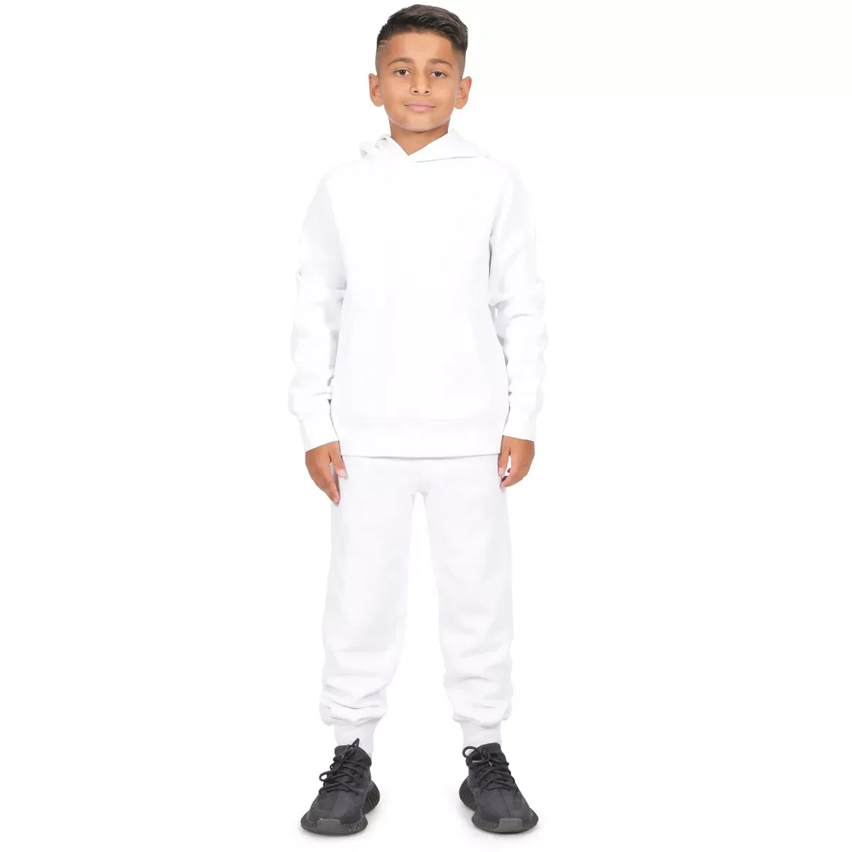 Детский пуловер с капюшоном из флиса Everyday Kids, White — фото 2
