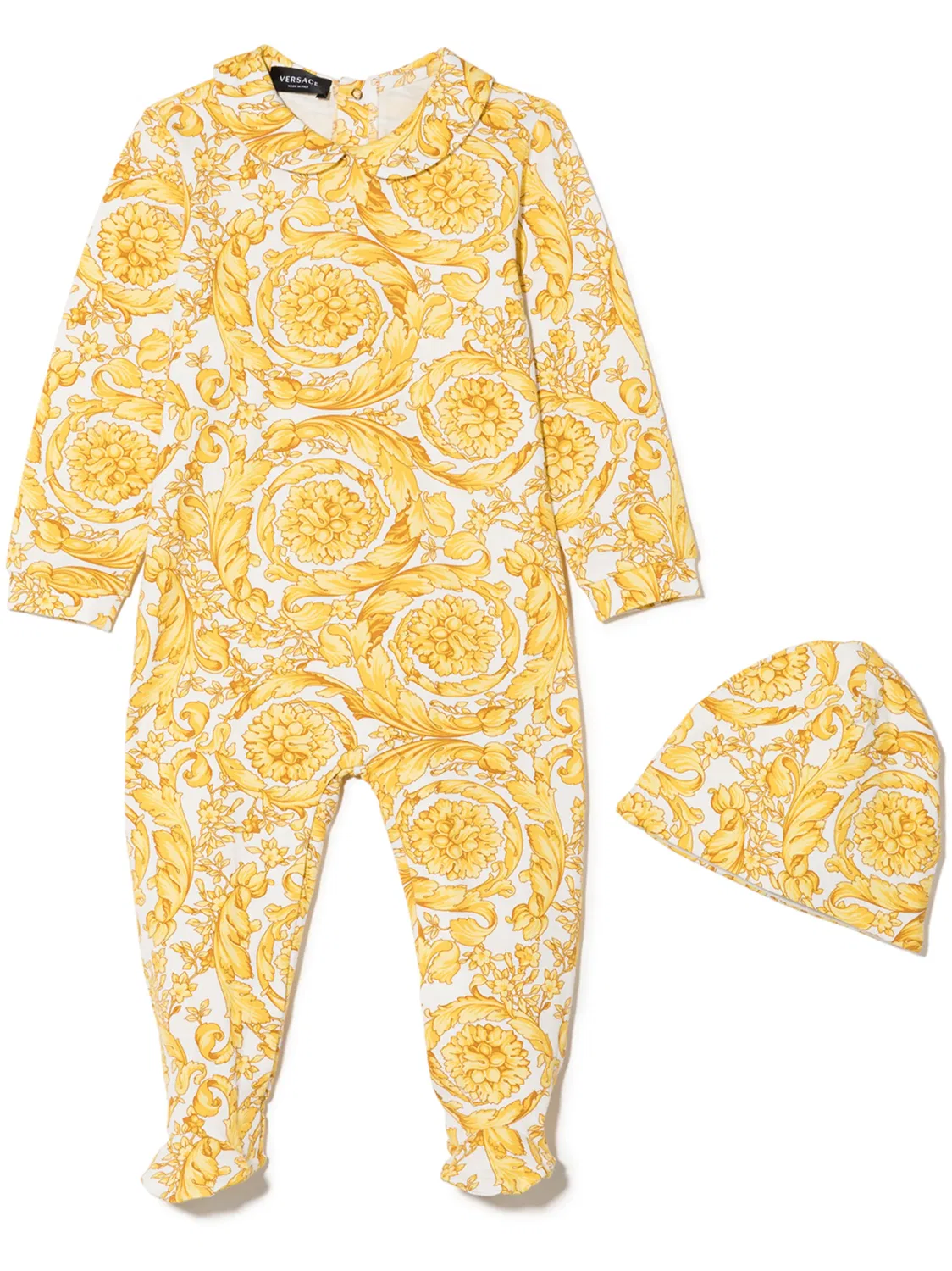 Versace Детский пижамный комплект золотой