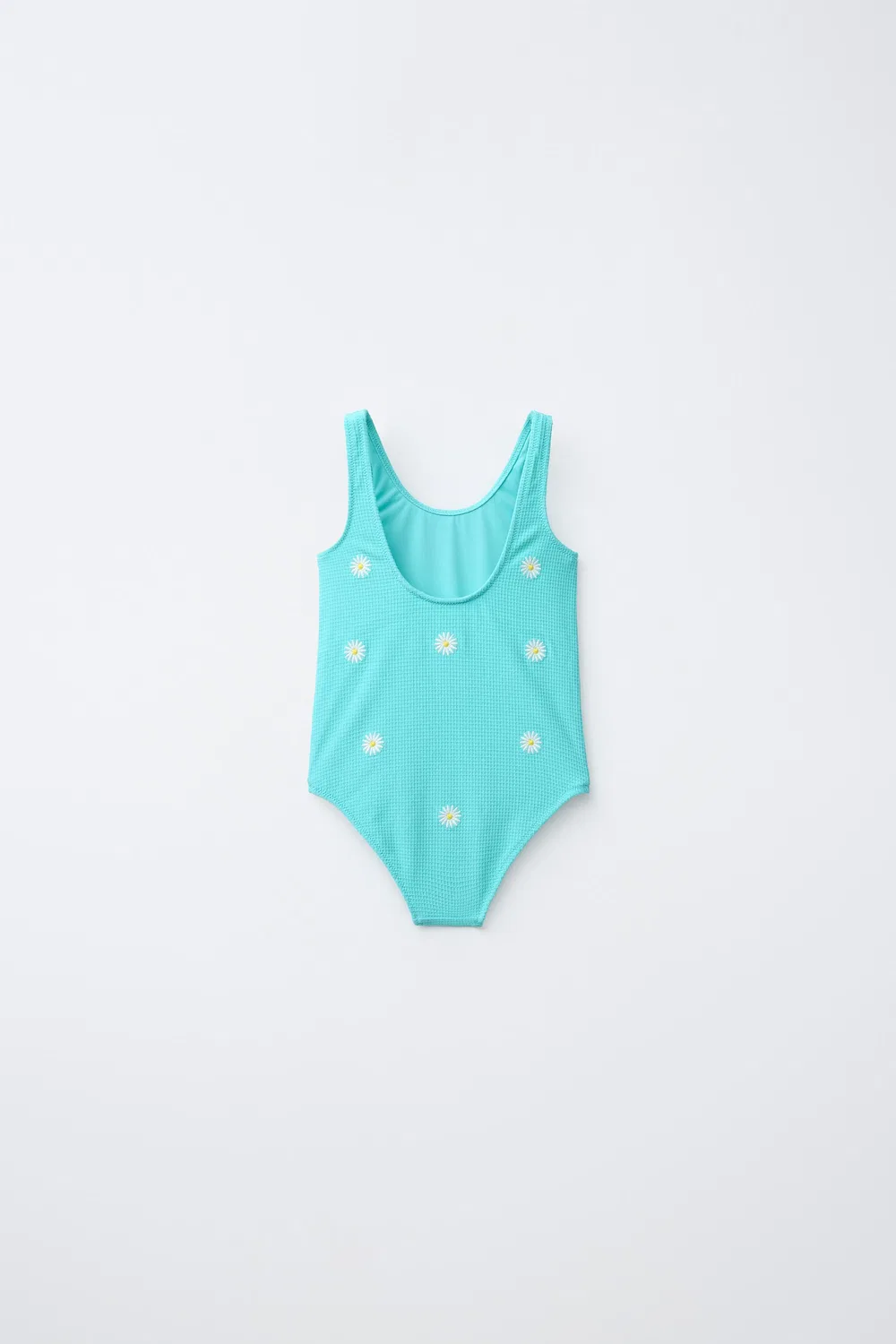 2-6 лет / Купальник Daisy из вафельной вязки ZARA, Turquoise — фото 2