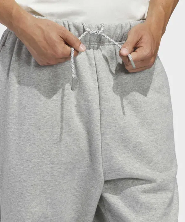Баскетбольные флисовые джоггеры, Adidas, Medium Grey Heather — фото 4
