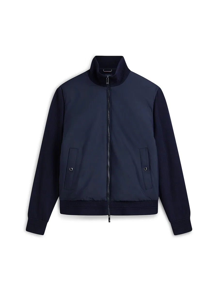 Куртка TOMMY HILFIGER Between-Season 'New York Label' темно-синего цвета