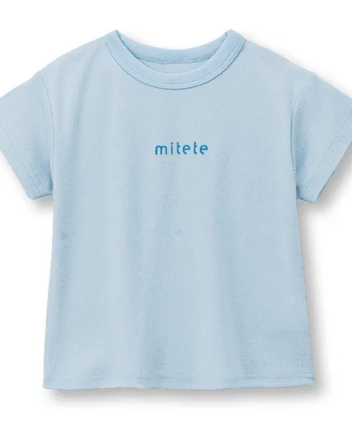 Детская футболка с принтом Drop Shoulder mitete, Light Blue