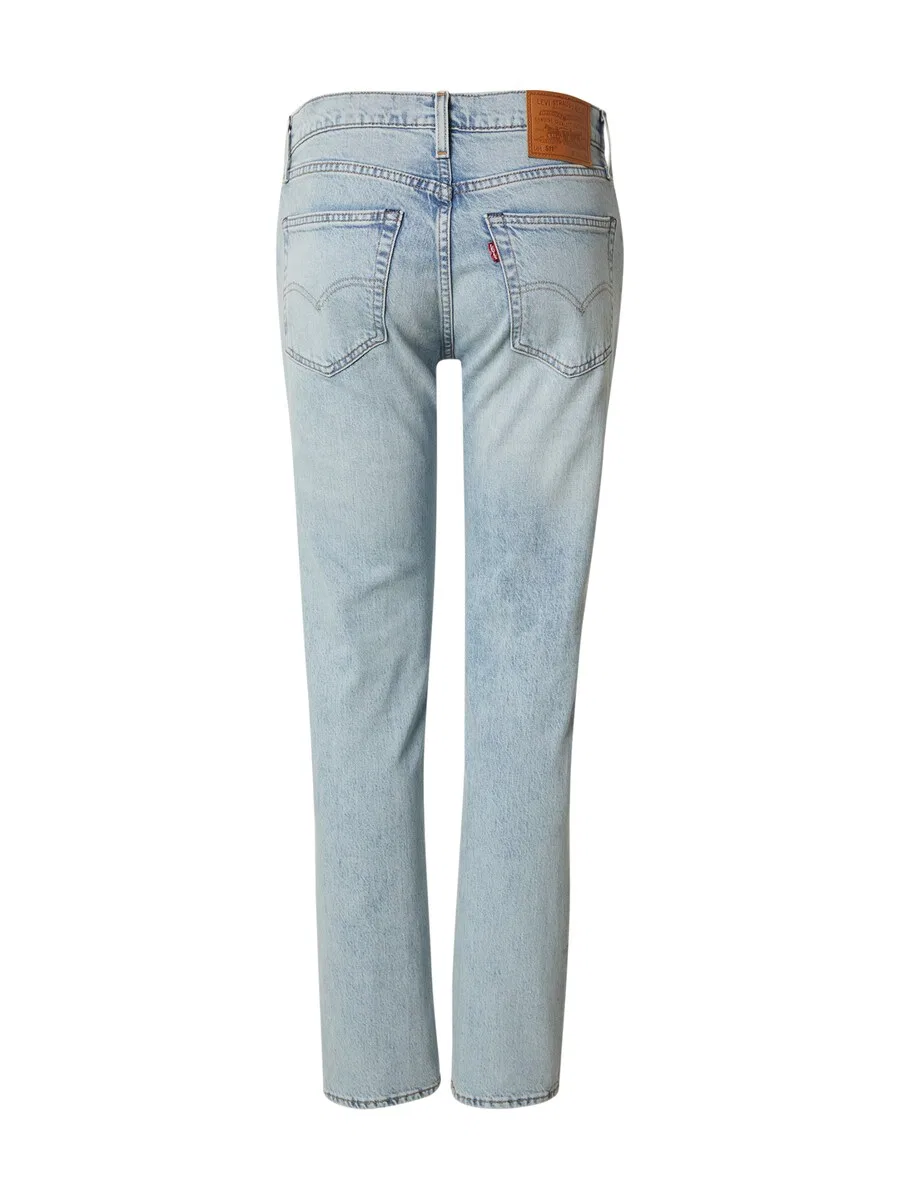 Джинсы LEVI'S Slim fit '511' пастельно-голубого цвета — фото 2