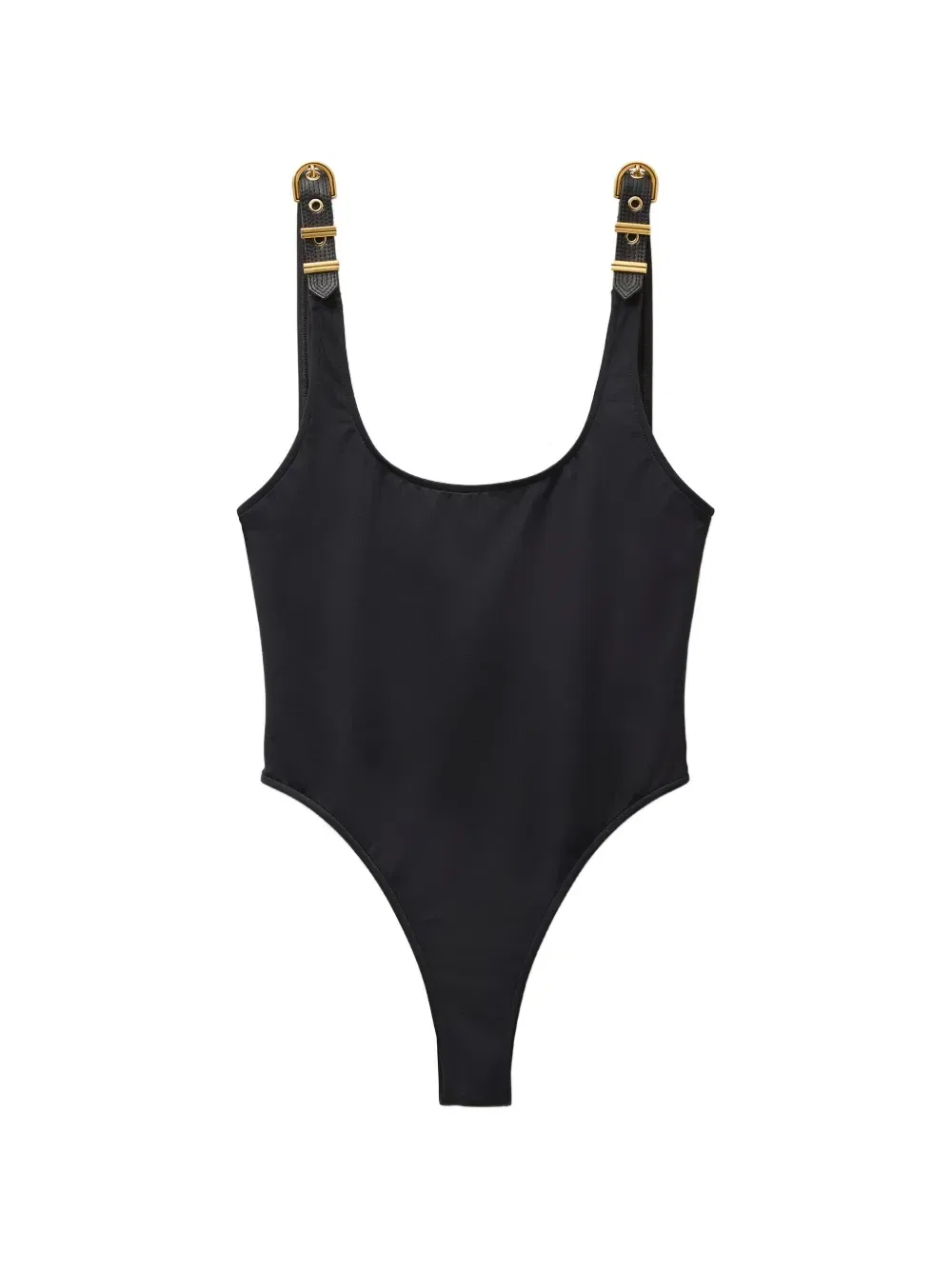 Слитный купальник Versace, черный