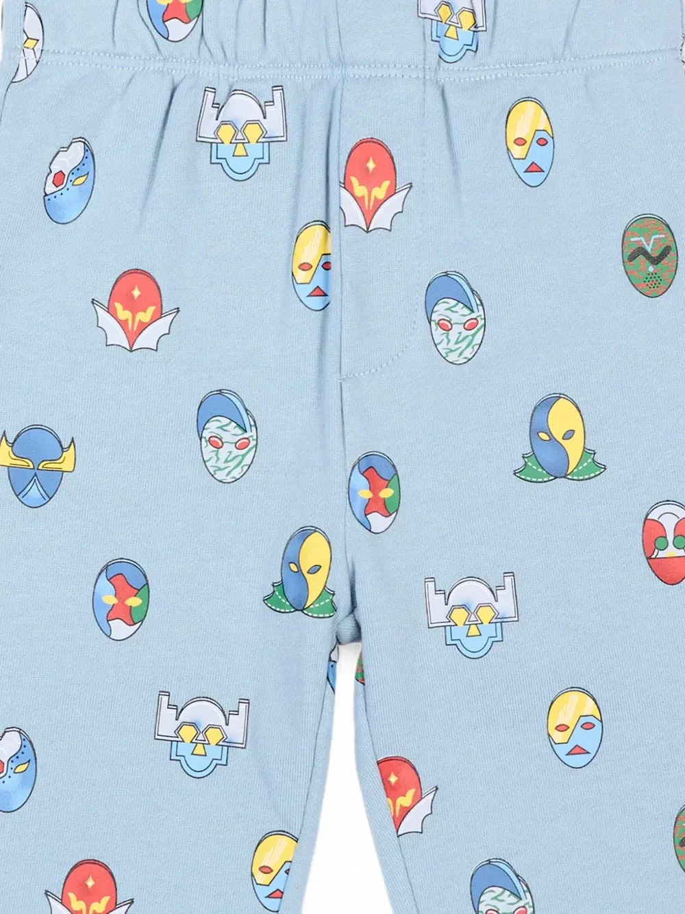 Спортивные брюки с принтом маски Stella Mccartney Kids, синий — фото 3