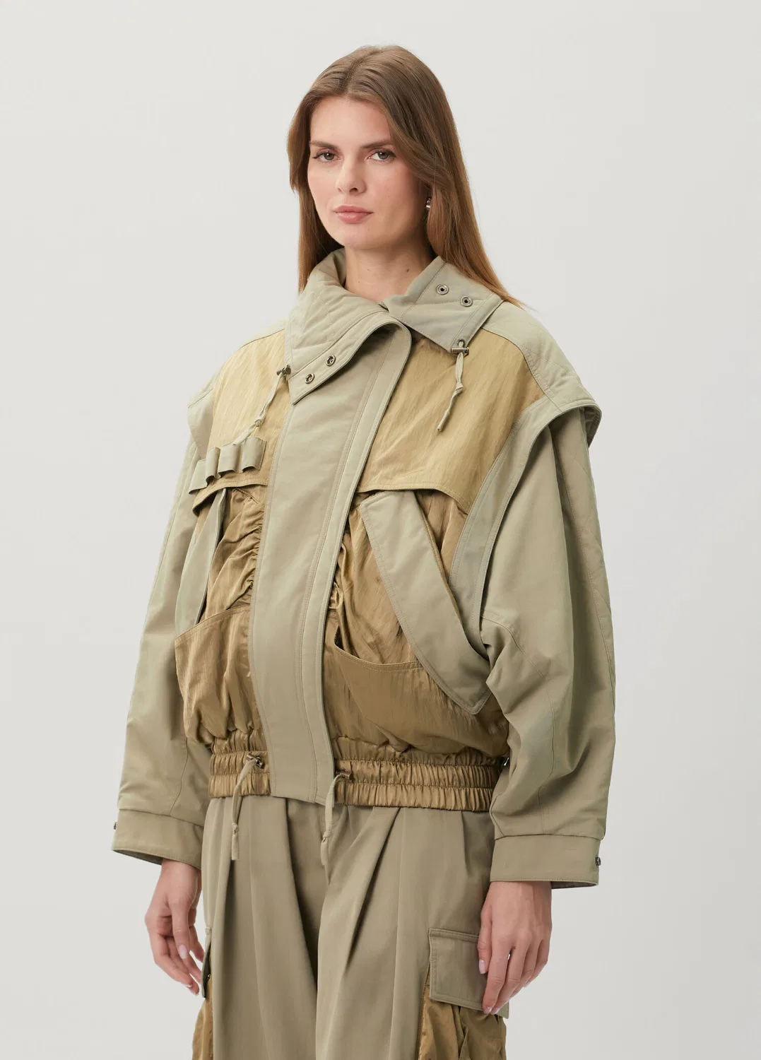 Жакет Balmain Batwing, green — фото 3