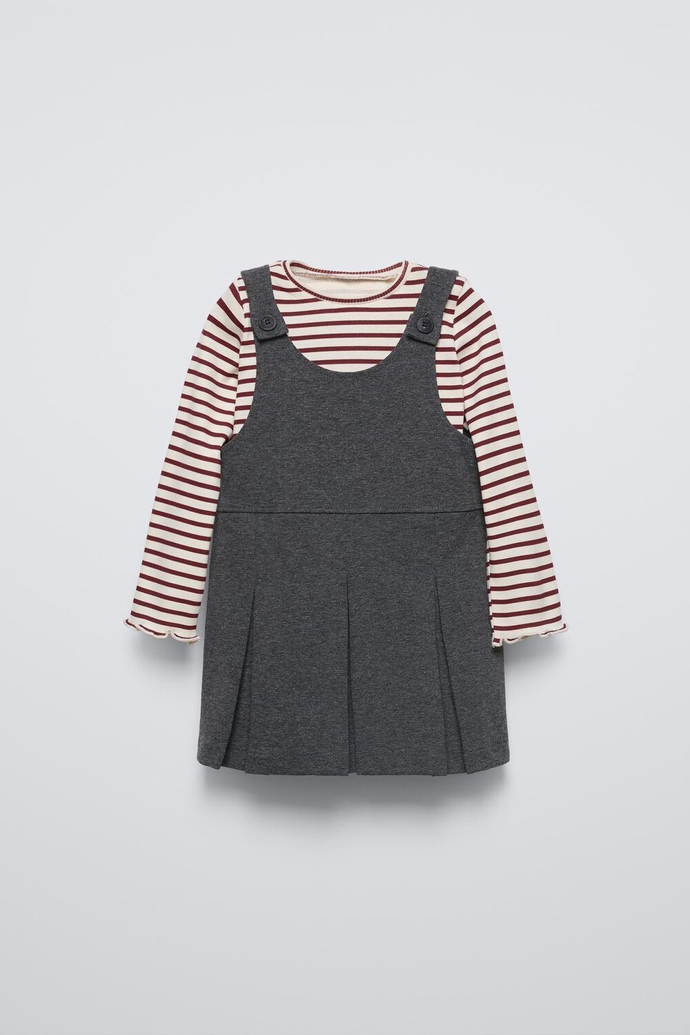 

Текстурное платье ZARA, серый мергель