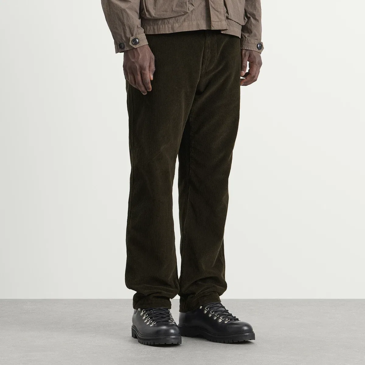 Брюки из органического хлопка с вельветовой текстурой Stone Island, Charcoal — фото 2