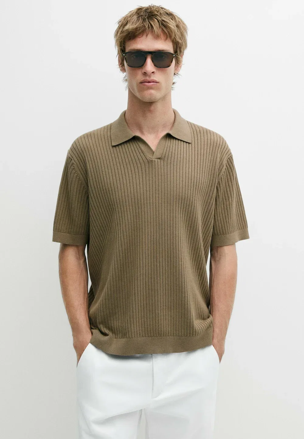 Рубашка поло Massimo Dutti, Khaki